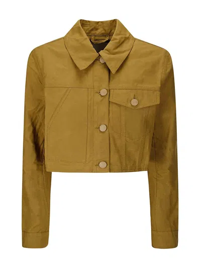 CECILIE BAHNSEN GRACIE JACKET RIPSTOP COTTON OCHRE