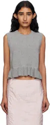 Cecilie Bahnsen Sleeveless Vest In Gray