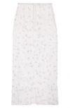 Cecilie Bahnsen Gus Sequin Blossom Sheer Tulle Skirt In White