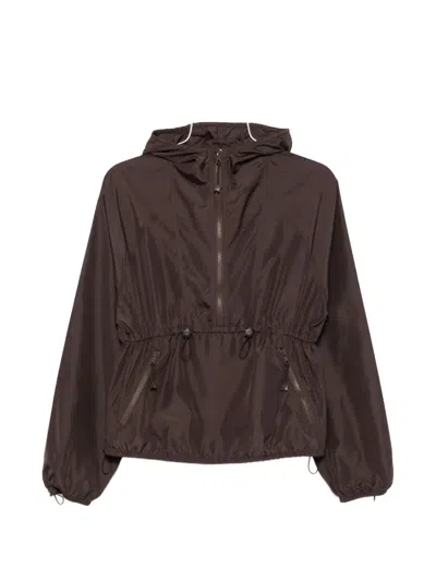 Cecilie Bahnsen Frej Water Repellent Anorak In Burgundy
