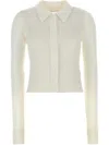 Cecilie Bahnsen White Jaki Cardigan In Neutrals