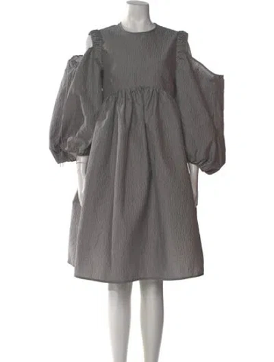 Pre-owned Cecilie Bahnsen Janessa Dress Knee-length Dress In Gray