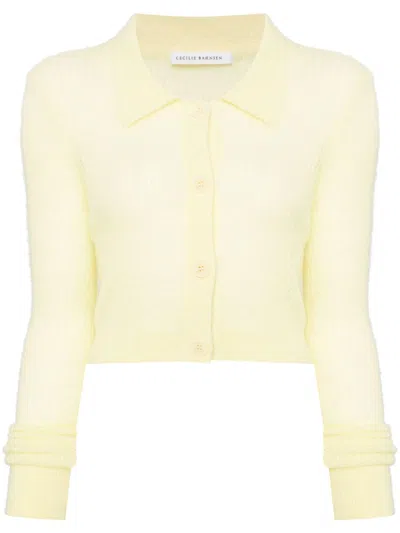 Cecilie Bahnsen Jaqueline Cardigan In Yellow