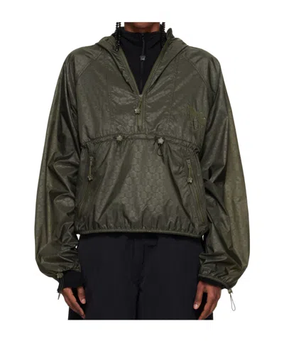 Cecilie Bahnsen Khaki The North Face Edition Marlowe Pullover Wind Jacket In Green