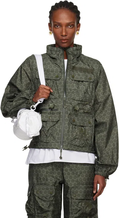 Cecilie Bahnsen Khaki The North Face Edition Tenzin Spectra Jacket In Green