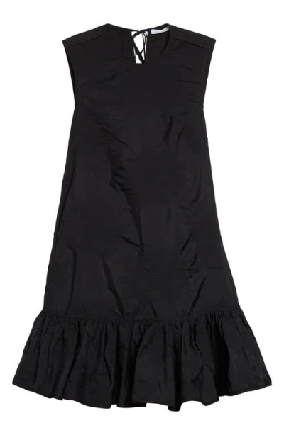 Cecilie Bahnsen Jacquard Ruffled Lala Dress In Black