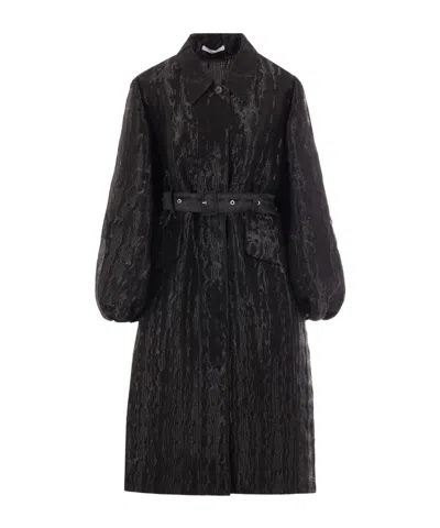 Cecilie Bahnsen Lapel Long Sleeve Coat In Black