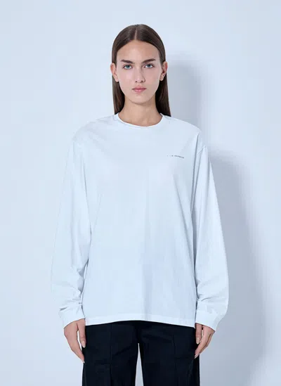 Cecilie Bahnsen Bow-print Long-sleeve T-shirt In Blue