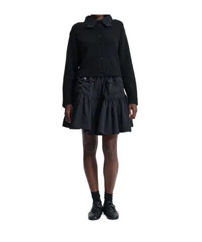 Cecilie Bahnsen Long Sleeve Cardigan In Black