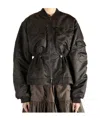 Cecilie Bahnsen Long Sleeve Cotton Coat In Black