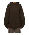 Cecilie Bahnsen Long Sleeve Sweater In Brown