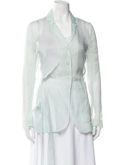 Pre-owned Cecilie Bahnsen Long Sleeve Top In Green