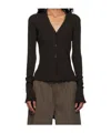 Cecilie Bahnsen Long-sleeved Cardigan In Black