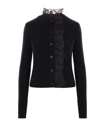 Cecilie Bahnsen Long-sleeved Sweater In Black