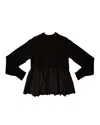Cecilie Bahnsen Long-sleeved Sweater In Black