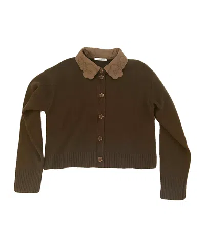 Cecilie Bahnsen Long-sleeved Sweater In Brown