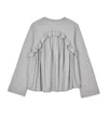 Cecilie Bahnsen Long-sleeved T-shirt In Gray