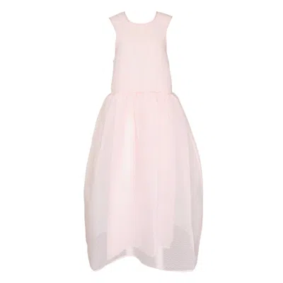 Cecilie Bahnsen Long Sleeveless Dress In Pink