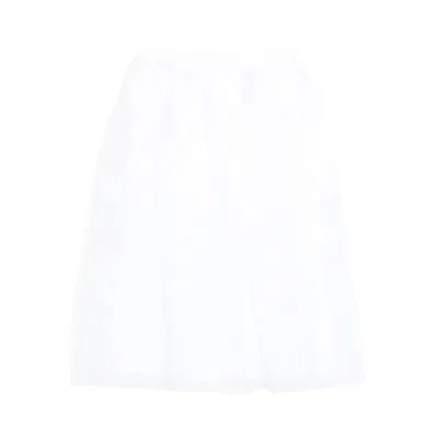 Pre-owned Cecilie Bahnsen Mala Skirt 'white' | Women's Size 6