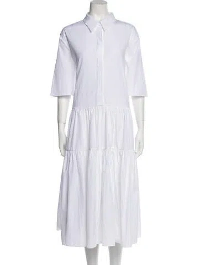 Pre-owned Cecilie Bahnsen Midi Length Dress W/ Tags In White