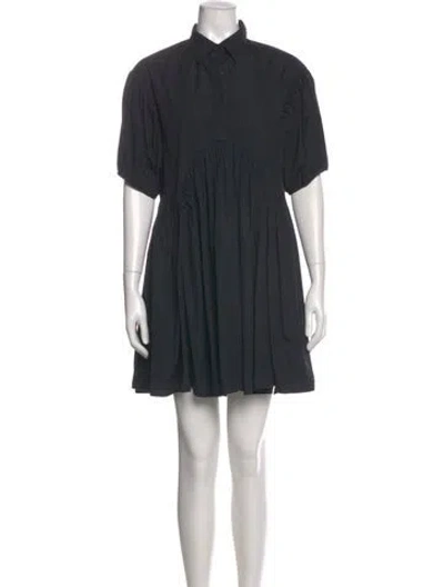 Pre-owned Cecilie Bahnsen Mini Dress In Blue