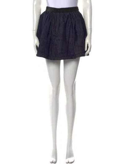 Pre-owned Cecilie Bahnsen Mini Skirt In Blue