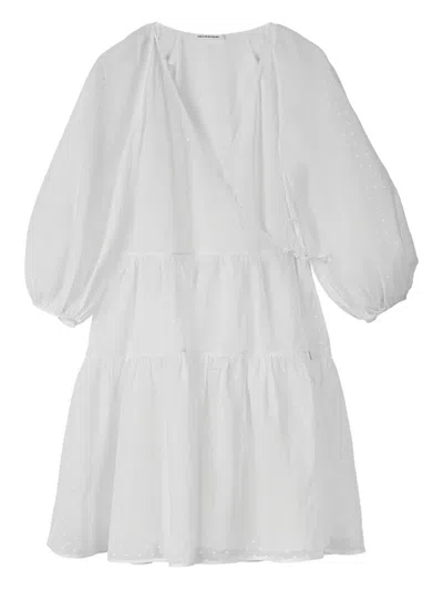 Cecilie Bahnsen Mirabelle Wrap-effect Dress In White