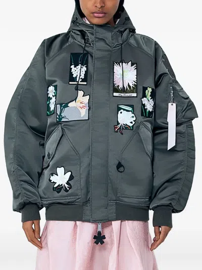 Cecilie Bahnsen N-2b Bomber Jacket In Green