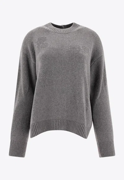 Cecilie Bahnsen Odette Cashmere Sweater In Gray