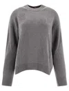 Cecilie Bahnsen Long-sleeved Sweater In Gray