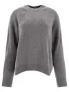 Cecilie Bahnsen Long-sleeved Sweater In Gray