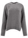 Cecilie Bahnsen Long-sleeved Sweater In Gray