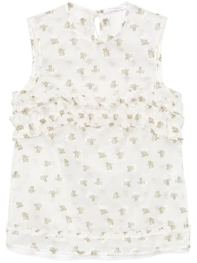 Cecilie Bahnsen Oksana Top In Weiss