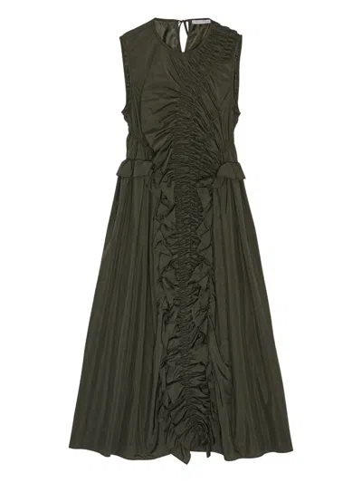 Cecilie Bahnsen Ole Midi Dress In Green