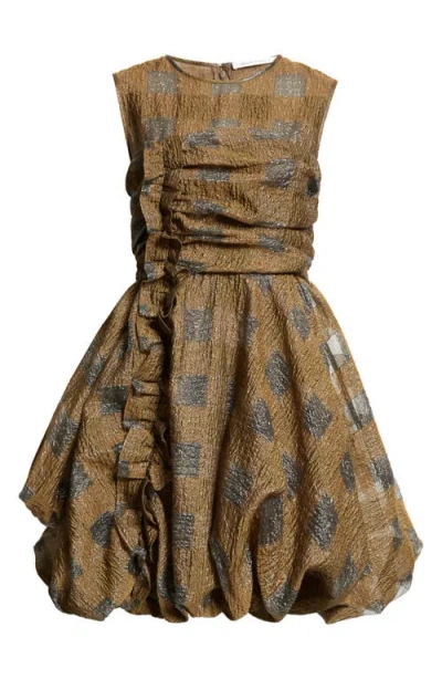 Cecilie Bahnsen Olivia Mini Dress In Brown