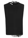 Cecilie Bahnsen Olivier Vest Recycled Cashmere Black In Black