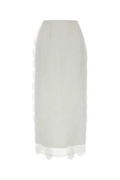 Cecilie Bahnsen White Tulle Olympia Skirt