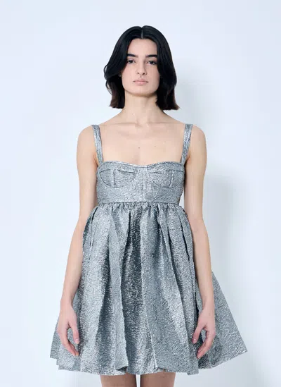 Cecilie Bahnsen Onique Dress In Silver