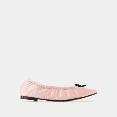 Cecilie Bahnsen Orbella Ballerina Padded Nylon Sorbet Flats Sorbet In Pink