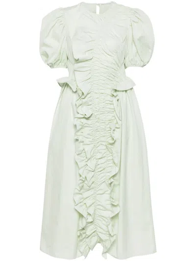 Cecilie Bahnsen Oriella Dress In Green