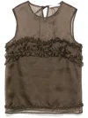 Cecilie Bahnsen Orietta Bluse In Braun