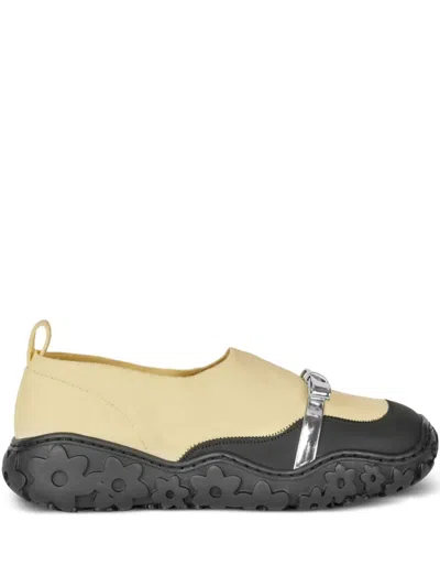 Cecilie Bahnsen Orlan Bow-detail Sneakers In Yellow
