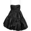 Cecilie Bahnsen Osha Kumo Fil-coupé Mini Dress In Black