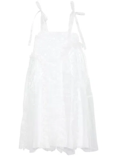 Cecilie Bahnsen Oswald Midi Dress In White