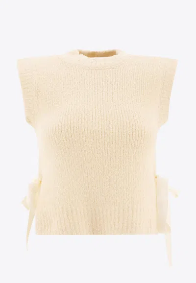 Cecilie Bahnsen Owen Knitted Vest In Neutral