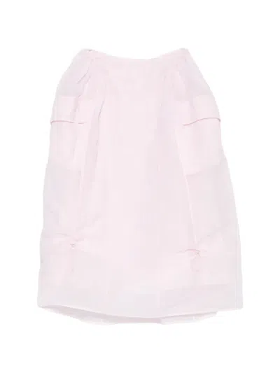 Cecilie Bahnsen Papillon Matelassé Maxi Skirt In Pink