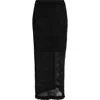 Cecilie Bahnsen Pegonia Sheer Jacquard Pencil Skirt In Black