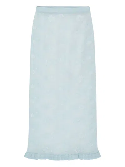 Cecilie Bahnsen Pegonia Skirt In Blue