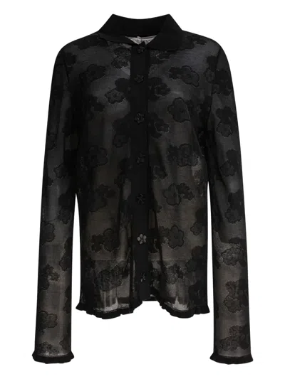 CECILIE BAHNSEN PETRA FLORAL-JACQUARD SHIRT