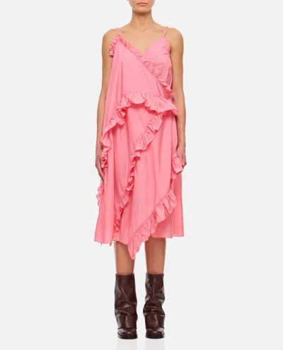 Cecilie Bahnsen Pink Amilia Dress Shiki Light Taffeta Sorbet